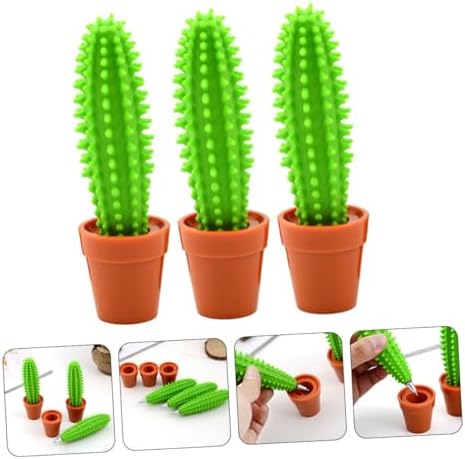 NUOBESTY 3 adet Bonzai kalem, sevimli yazı gereçleri tükenmez kalem - Görsel 2