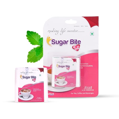 Image of SUGAR BITE SL Tablets - 300 Pellets (Pack of 2) | Zero Calorie Sugar Substitute Artificial Sweeteners | Support a Balanced Metabolism | Helps in Weight Management & Maintain Blood Sugar Level