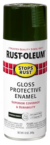 Image of Rust-Oleum 369183 Stops Rust Spray Paint, 12 oz, Gloss Cypress