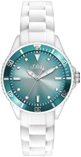 s.Oliver Damen-Armbanduhr XS Analog Quarz Silikon SO-2707-PQ