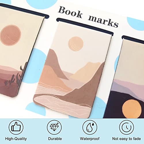 15 Pack Magnetic Bookmark, Book Marker Clip For Teachers, Students, Book Lovers.(Abstract) #TOP3