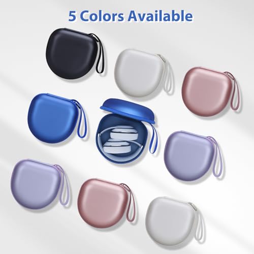 Image of Headphone Case Compatible with JBL /Beats /BERIBES /Jlab /Picun /TOZO /KVIDIO /Soundcore Anker /Skullcandy Noise Cancelling Over-Ear Headphones, Pearl Blue
