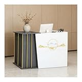 HGTRH Empfangstheke, Empfangstresen Empfangstheke Klein Rezeptionstheke Empfangstheke L Form Rezeption C 100x40x90cm