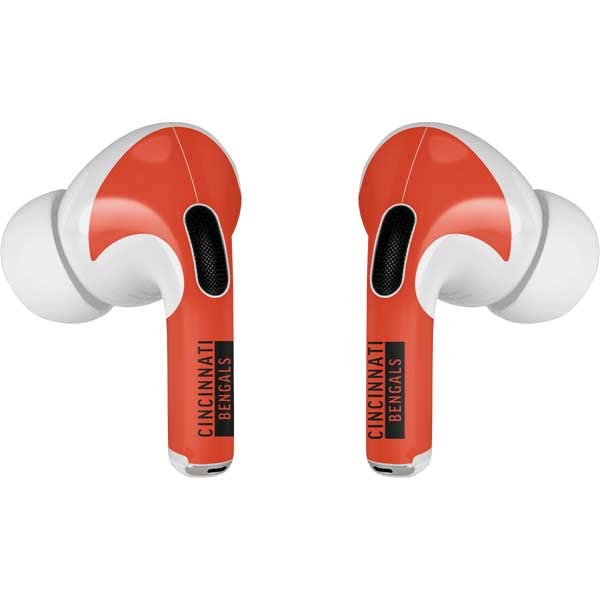 Skinit Decal Audio Skin Compatible with AirPods Pro 2nd Gen - Officially Licensed NFL Cincinnati Bengals Orange Performance Series Design