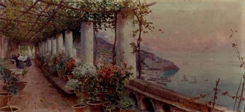 Imprimé sur toile Pergola à Amalfi pour transformer un espace de travail fade en bureau inspirant