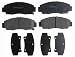 ACDelco 14D787C Advantage Ceramic Front Disc Brake Pad Set with Wear Sensor