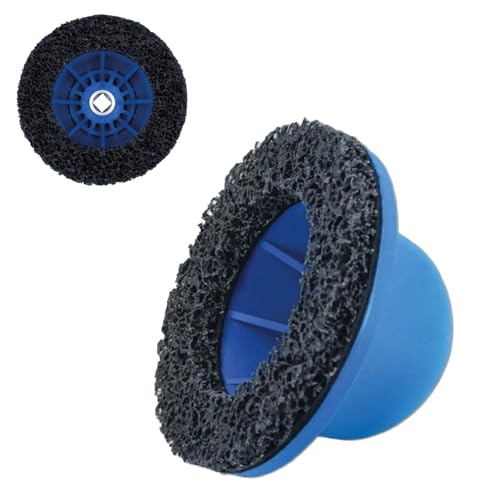 Smerigliatrice mozzo ruota auto, pulitore mozzo ruota con rotella 150 mm, 90 – 150 mm, set di spazzole per mozzi ruota per avvitatore a percussione da 1/2, spazzola per cambio pneumatici, pulizia dei