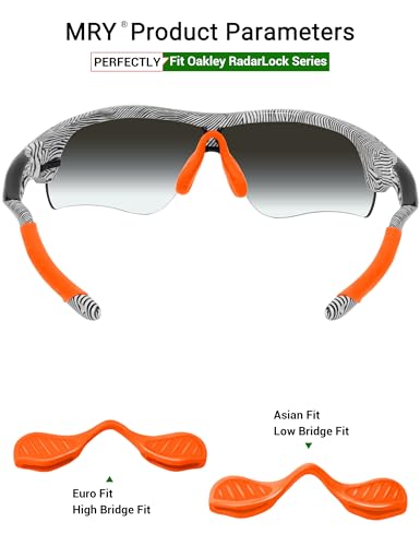 Image of Mryok Replacement Earsocks Nosepieces Kits for Oakley RadarLock Path /RadarLock XL /RadarLock Edge /RadarLock Pitch - Options