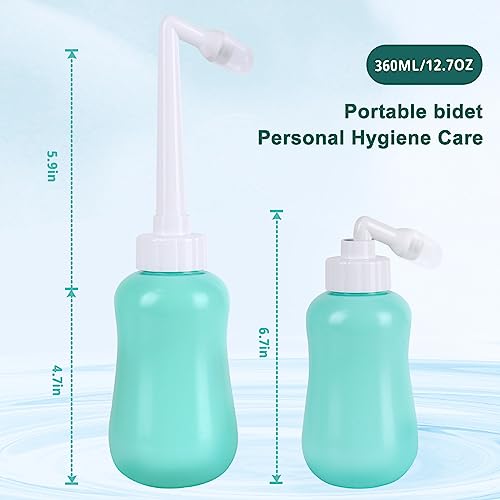 Peri Bottle for Postpartum Care for Perineal Recovery and Cleansing After Birth 12.7 OZ Turquoise - Thumbnail 4