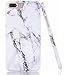 iPhone 7 Plus Case, White & Black Marble Creative Design, BAISRKE Slim Flexible Soft Silicone Bumper Shockproof Gel TPU Rubber Glossy Skin Cover Case for iPhone 7 Plus & iPhone 8 Plus