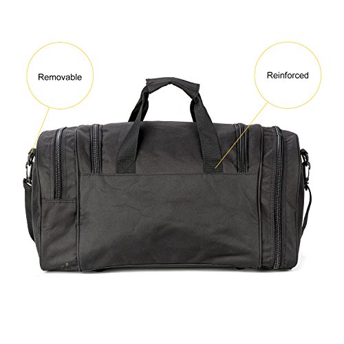 Military Tactical Duffle Bag Gym Bag for Men Travel Sports, Black, Size Middle