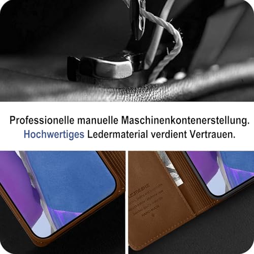 Étui Note 20 cuir Giyer porte-carte blocage RFID support vidéo - 3
