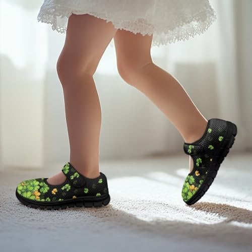 St. Patrick's Day Toddler Little Girl Mary Jane Dress Shoes Ballet Flats School Uniform Shoes for Wedding, Party3