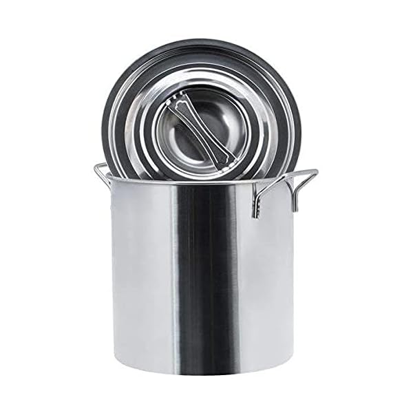 Gastronomie Kochtopf XXL aus Edelstahl in 5 GrÃ¶Ãen 20l, 30l, 45l, 70l, 90l auswÃ¤hlbar (30L = 35x35cm) – Bild 3