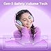 iClever BTH26 Active Noise Cancelling Headphones for Kids & Headphones Case Bundles