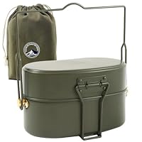 Amazon.co.jp: 戦闘飯盒2型 訳あり 厚手 アウトドア食器 水蒸気炊飯 1