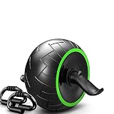 Rueda Abdominal de Fitness de Rebote automático Rodillo Muscular Abdominal Hombres Principiantes Deportes de Mujer polea Abdominal Equipo de Gimnasio en...