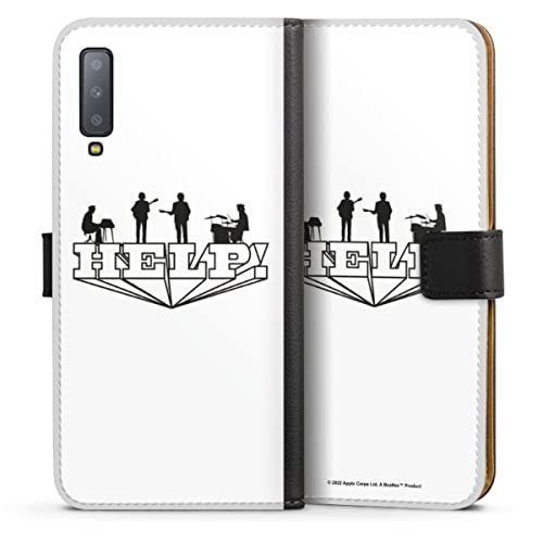 DeinDesign Etui Compatible avec Samsung Galaxy A7 Duos 2018 Etui Folio Etui magnetique The Beatles Help! Rock ‘n’ Roll - Les Beatles, Paul McCartney, John Lennon, RIngo Starr, George Harrison DeinDesign Etui Compatible avec Samsung Galaxy A7 Duos 2018 Etui Folio Etui magnetique The Beatles Help! Rock 'n' Roll