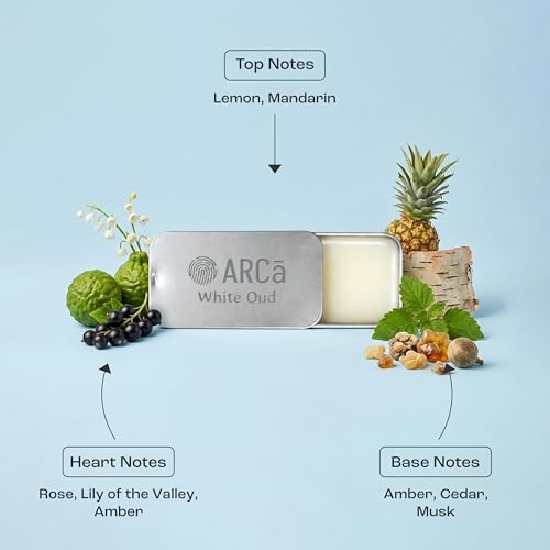 Image of ARCa White Oud Luxury Unisex Solid Perfume | Non-Greasy & Alcohol Free Perfume | Solid Perfume for Men & Women | Travel-Friendly & Long Lasting Solid White Oud Perfume