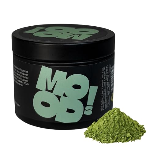 MOODS! Té Matcha Original | 30 g | Daily Matcha Natural | Té Verde Grado Premium | Matcha en Polvo para Latte, Repostería y Batidos | Versatilidad y Sabor Equilibrado | Energía y Antioxidante Natural