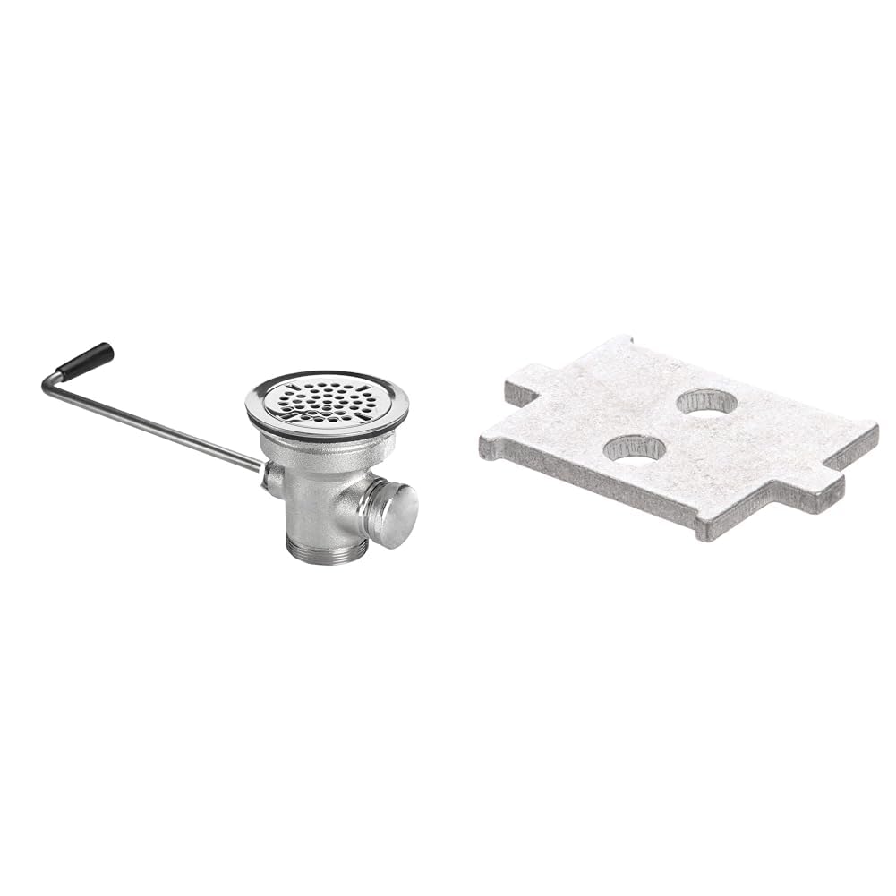 Krowne 22-204 Twist Waste Drain with T&S Brass 017670-45 Waste Drain Installation Tool, Chrome