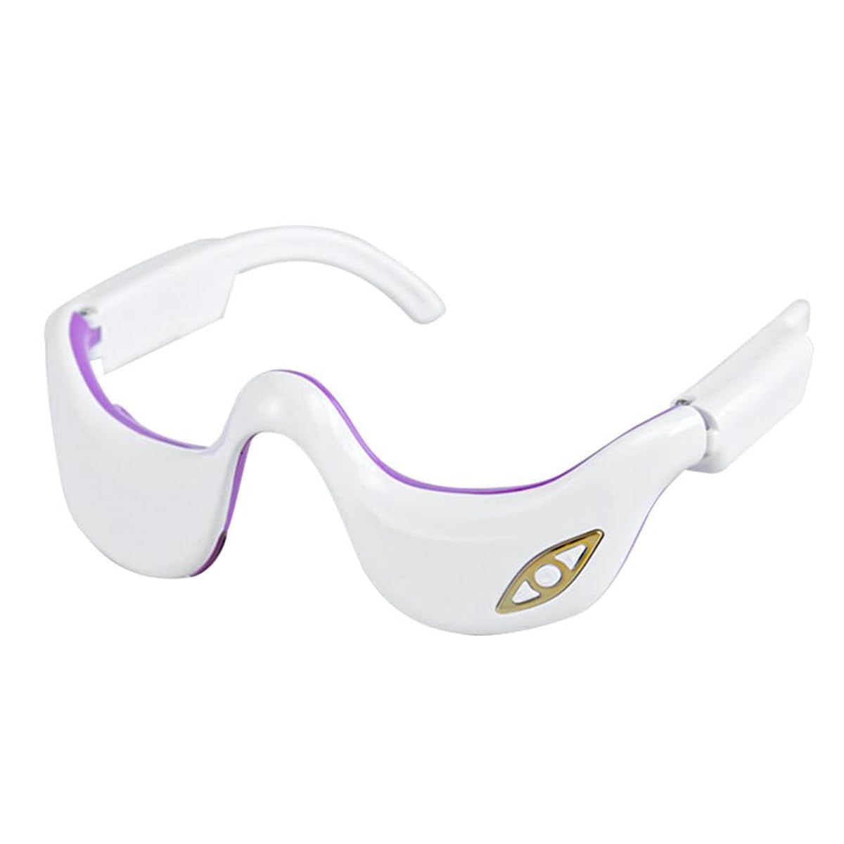 Massaggiatore per Occhi con Calore per occhiaie e Sollievo dal gonfiore 6 modalità di Massaggio con 3 Livelli di intensità Maschera per Occhi riscaldata Portatile per Il Relax