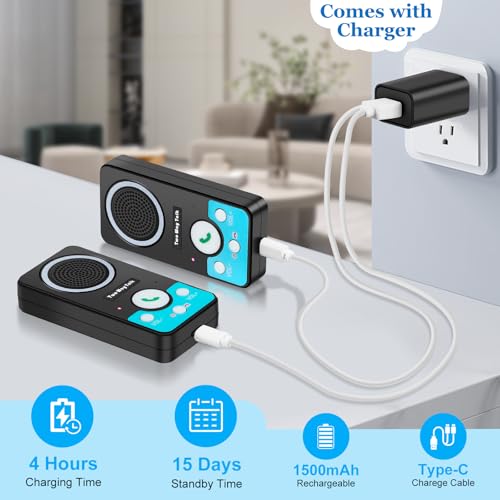 image for VJANW Intercoms Wireless for Home, 2 Way Audio Hands-Free Long Range W