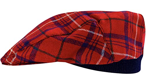 Casquette plate tartan rose Rose Modern taille unique pour hommes et femmes