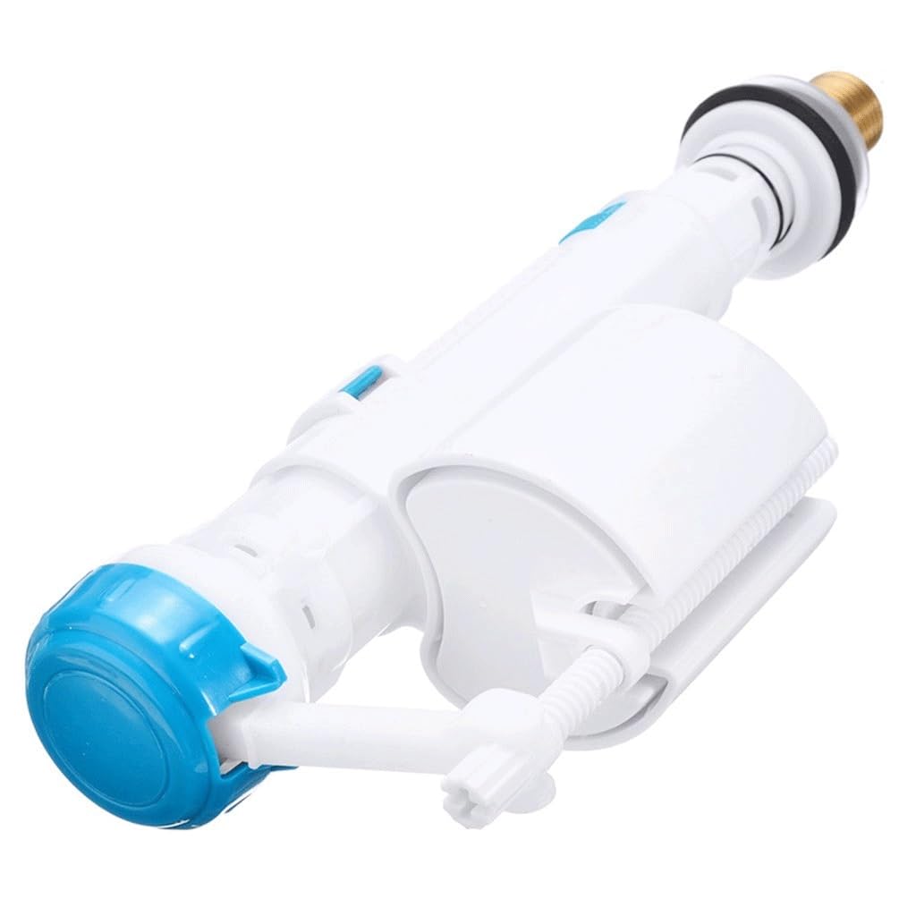 Verstellbares Toilettenfüllventil G1/2 Messing, seitlicher Eingang, leises Wassertank-Schwimmerventil