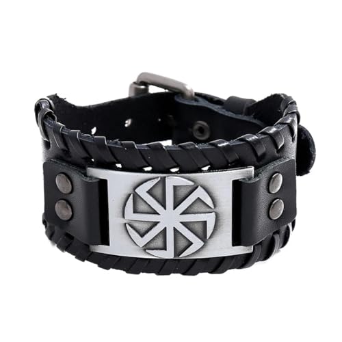 Bracelet en cuir pour homme avec finitions tressées haut de gamme