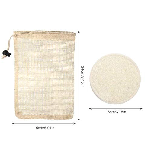 Almohadillas Desmaquilladoras Reutilizables, Bambú Suave O Rondas Faciales De Algodón Con Bolsa De Lavandería, Prefecto… - Imagen 3