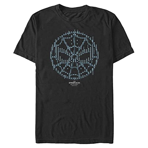 T-shirt Marvel Pixel Webs en coton noir doux coupe grande taille 3XL