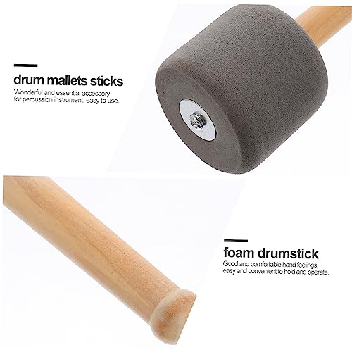 4 baquetas para batería con mango de madera gris miniatura 5