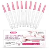 Test Embarazo Alta Sensibilidad x 10 | Test Embarazo Ultrasensibles 5 mlu | Prueba De Embarazo De Alta Sensibilidad | Para Deteccion Temprana – Alta Fiabilidad – Rapidas – Baratas