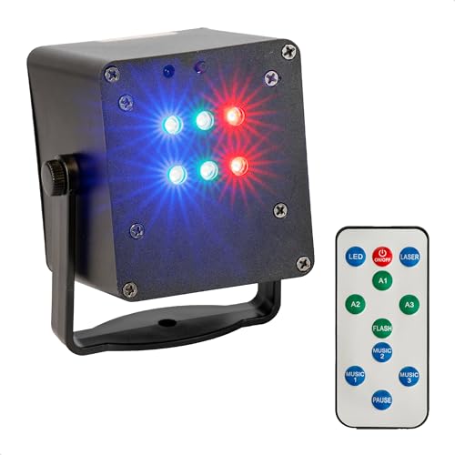 Ambiance festive réussie avec le stroboscope compact Ibiza RGB sur batterie