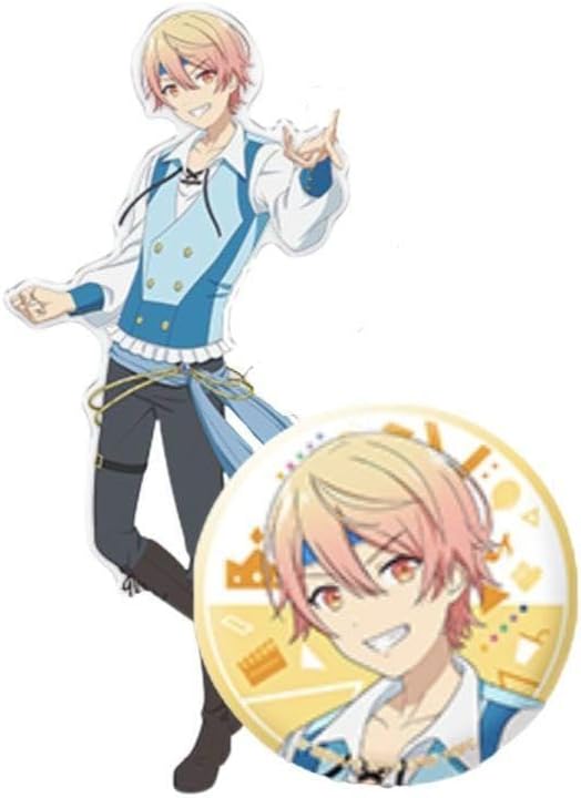 くじ てんま司 アクリルスタンド、缶バッジセット