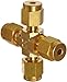 Parker A-Lok 8ECR8-B Brass Compression Tube Fitting, Cross, 1/2