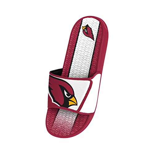 Image of FOCO mens NFL Team Stripe Logo Athletic Sport Shower Flip Flop Sandals Gel Slides