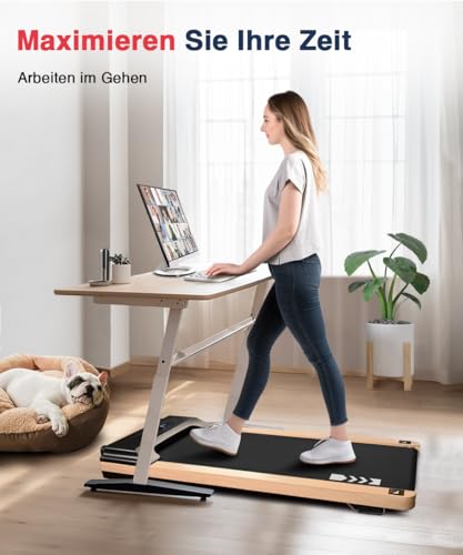 Büro Laufband REDLIRO Walking Pad aus Holz für Home Office