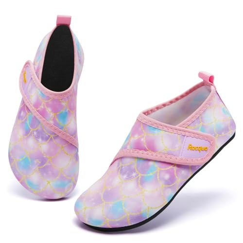 Racqua Toddler Kids Water Shoes Lightweight Swim Shoes Quick Dry Aqua Shoes Beach Pool for Boy's Girl's (Toddler/Little/Big Kid)