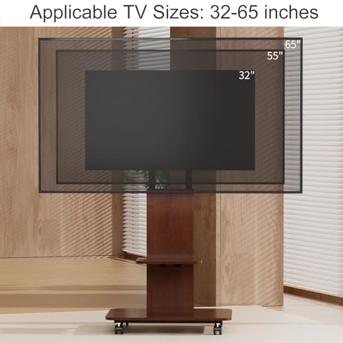 Soporte Móvil para TV 32-65 Pulgadas con Ruedas y Estante miniatura 6