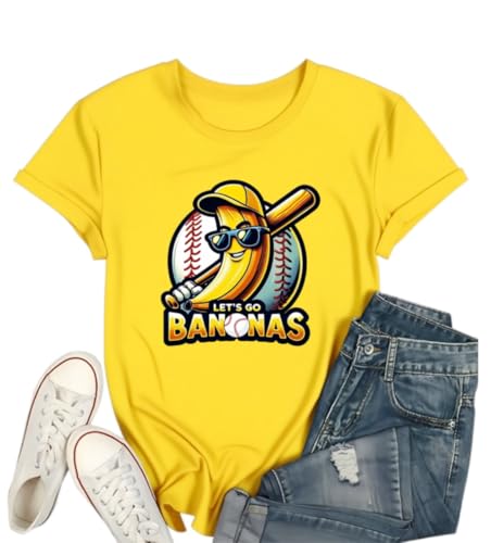 Baseball Shirt for Women Baseball Player T-Shirts Team Women Baseball Mama Tee Funny Baseball Fan Short Sleeve Top