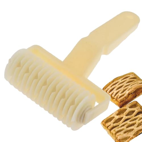 Cortador De Rodillo De Celosía De Pastelería - Cortador De Celosía Para Hojaldre, Rodillo Para Galletas Y Pizza | Hecho De ABS, Y Compacto, Perfecto Para Hornear En Casa, Herramienta Para Horn