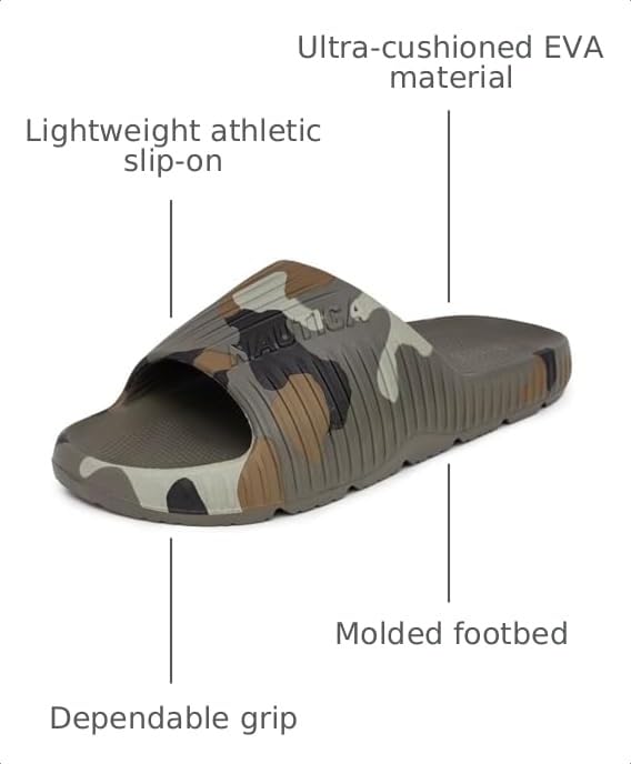 Image of Nautica Men's Arnon Comfort Slide Sandals