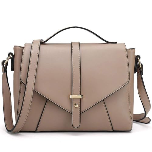 Chic Khaki Handbag for Women – Designer Shoulder & Crossbody Purse