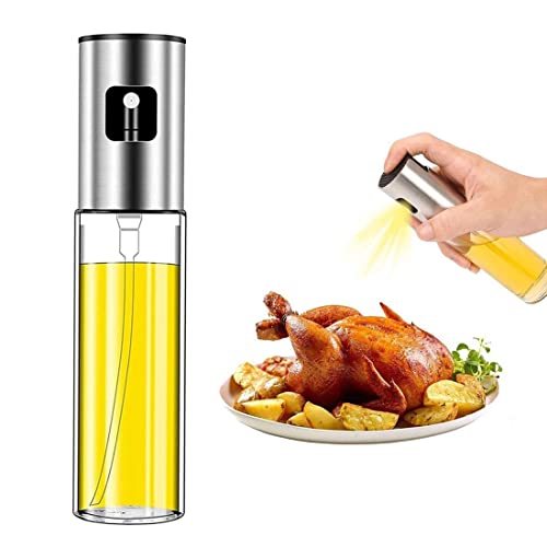 BODYA Olive Oil Sprayer Dispenser 100ml Oil Spray Bottle Oil Mister for BBQ Making Salad Baking Roasting Grilling Frying Kitchen