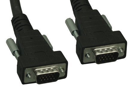 cables4computer Plenum rated (CMP) SVGA cable M/M, black color 75ft