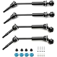 RC Car Upgrade Parts for 1/10 for Traxxas for Slash for Rustler for Stampede for Hoss for VXL 4X4 rc Car 4Pcs Metal Front and Rear Drive Shaft CVD Upgrades Parts
