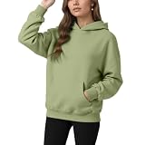 Picture of YARBCEN Womens Oversized Fleece Hoodies Sweatshirts - Long Sleeve Pullover Sweaters With Pocket 2025 Fashion Outfits Fruit Green