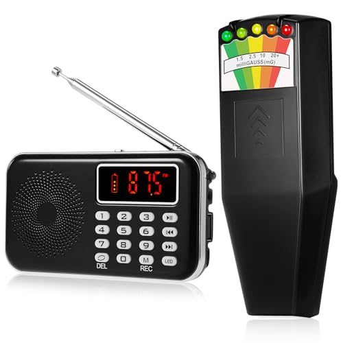 Image of Relaxweex 2pcs Ghost Hunting Equipment Kit Include 1 Pcs LED EMF Meter Magnetic Field Ghost Hunting and 1 Pcs Ghost Radio Ghost Hunting Device for Electromagnetic Paranormal Investigations
